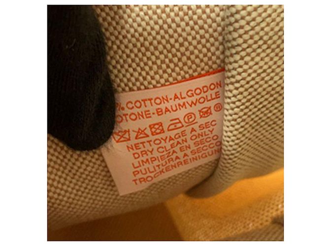 Borsa da spiaggia Hermès Toile Escale a la Plage Marrone - vista 7