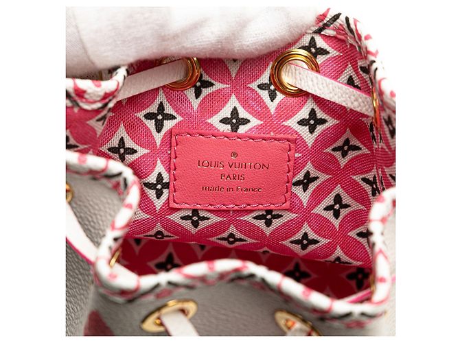 Borsa a secchiello Louis Vuitton Monogram Watercolor Giant By the Pool Nano Noe Rosa - vista 5
