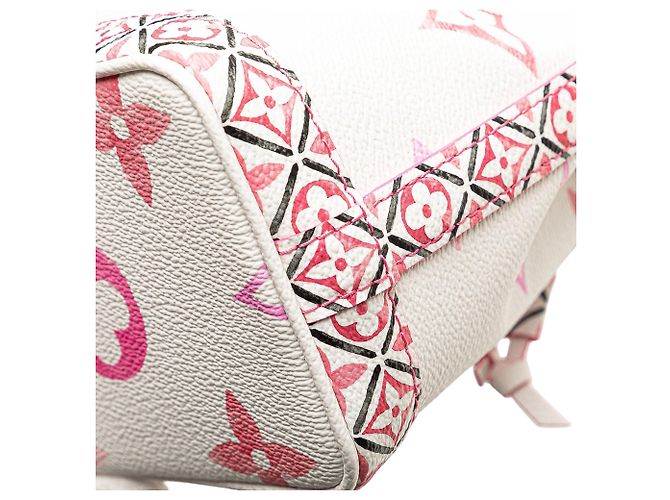 Borsa a secchiello Louis Vuitton Monogram Watercolor Giant By the Pool Nano Noe Rosa - vista 7