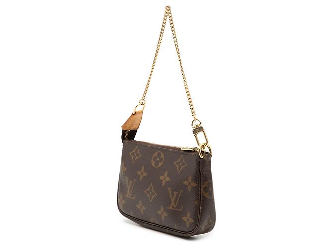 Borsa Louis Vuitton Monogram Mini Pochette Accessoires Marrone - vista 2