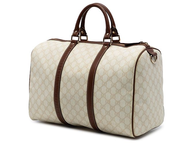 Borsa Boston Gucci Large GG Supreme Joy Marrone - vista 2
