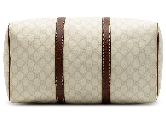 Borsa Boston Gucci Large GG Supreme Joy Marrone - vista 3