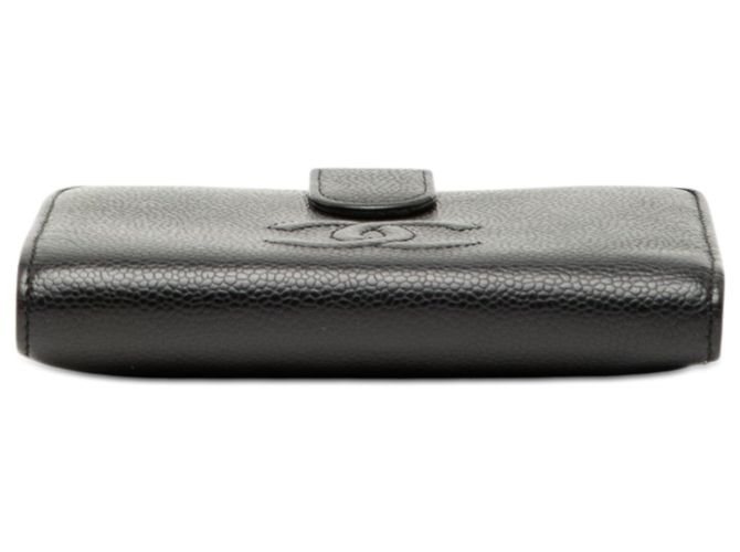 Portafoglio bifold Chanel CC Caviar nero - vista 3