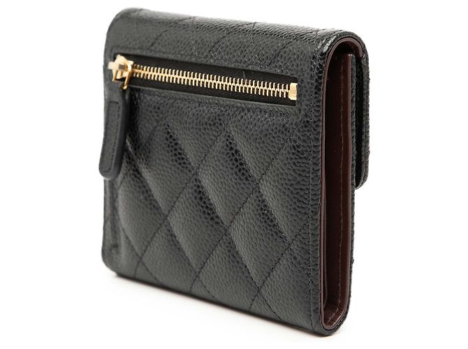 Hermès CC Quilted Caviar Compact Flap Wallet Schwarz - Ansicht 2