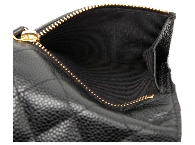Hermès CC Quilted Caviar Compact Flap Wallet Schwarz - Ansicht 4