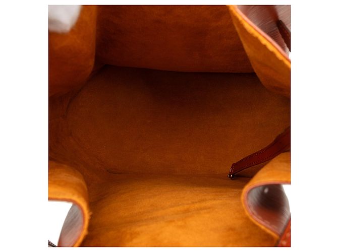 Saco de Ombro GM Bucket Bag Louis Vuitton Epi Castanho Marrom - vista 4