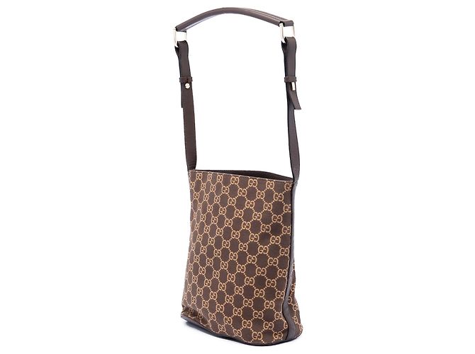 Borsa a tracolla Gucci GG Canvas marrone - vista 2