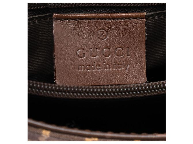 Borsa a tracolla Gucci GG Canvas marrone - vista 5