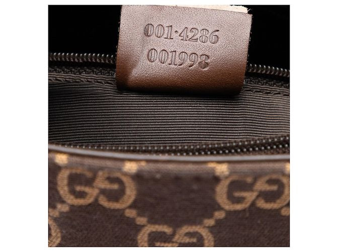 Borsa a tracolla Gucci GG Canvas marrone - vista 6