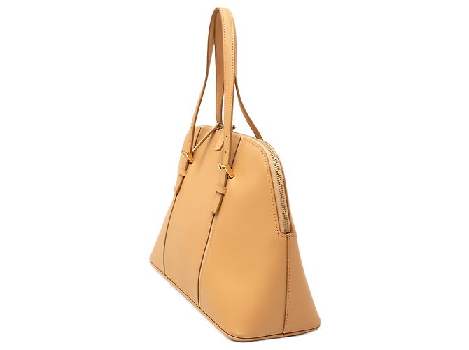 Borsa a mano Burberry in pelle Tan Cammello - vista 2