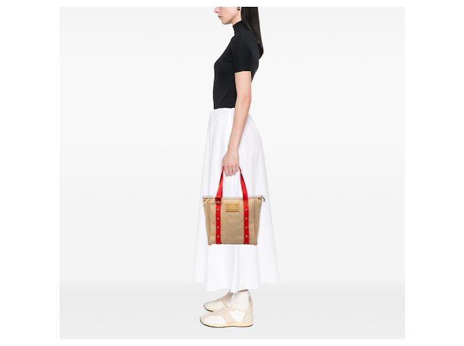 Borsa Tote Louis Vuitton Antigua Cabas MM Beige - vista 7