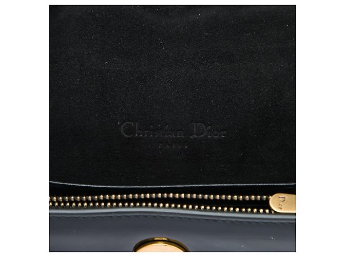 Borsa cintura Saddle Dior in vernice nera Nero - vista 5