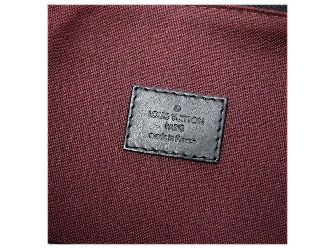 Borsa Satchel Louis Vuitton Monogram Macassar Kitan Marrone - vista 5