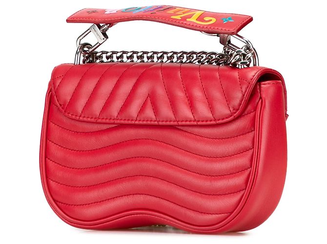 Borsa a catena Louis Vuitton New Wave PM rossa Rosso - vista 2