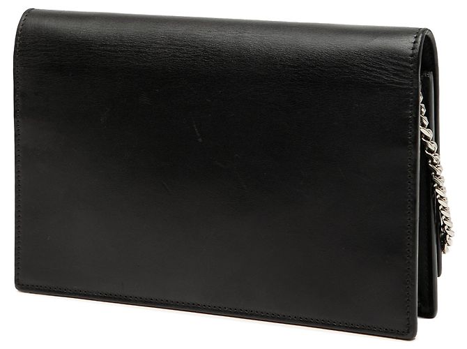 Borsa a tracolla con catena Kate, vitello nero, applicazione Cloud Star e monogramma classico Saint Laurent - vista 2