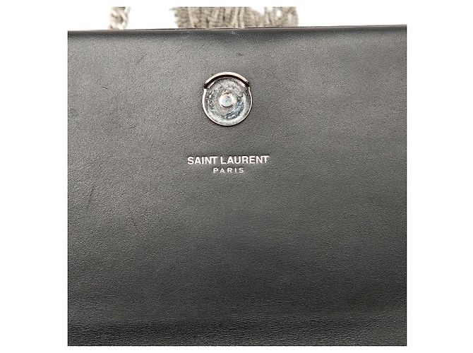Borsa a tracolla con catena Kate, vitello nero, applicazione Cloud Star e monogramma classico Saint Laurent - vista 5