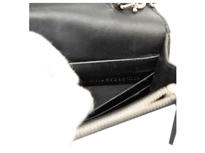 Borsa a tracolla con catena Kate, vitello nero, applicazione Cloud Star e monogramma classico Saint Laurent - vista 6