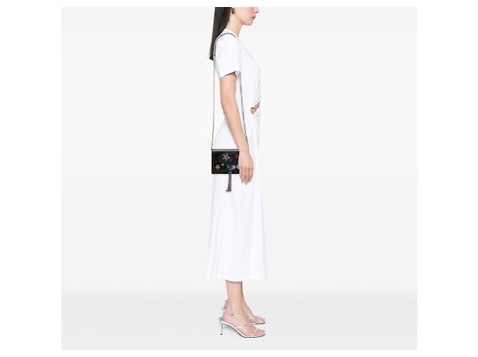 Borsa a tracolla con catena Kate, vitello nero, applicazione Cloud Star e monogramma classico Saint Laurent - vista 7