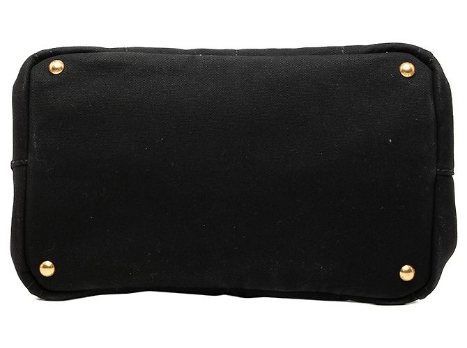 Tote Prada Canvas Canapa Logo Satchel schwarz - Ansicht 3