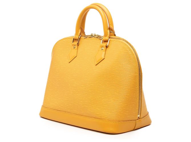 Borsa Louis Vuitton Epi Alma PM Gialla Giallo - vista 2