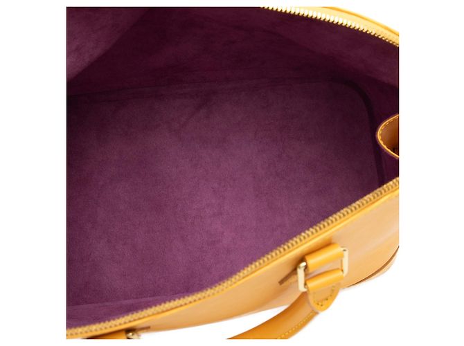 Borsa Louis Vuitton Epi Alma PM Gialla Giallo - vista 4