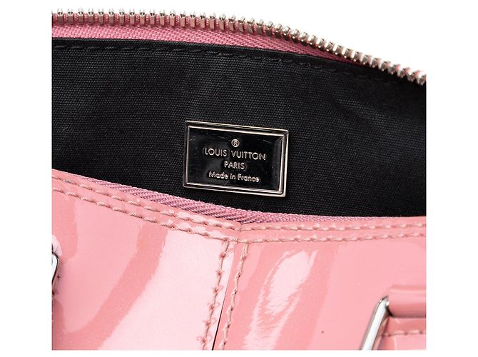 Borsa Satchel Louis Vuitton Vernis Miroir Alma BB Rosa - vista 6