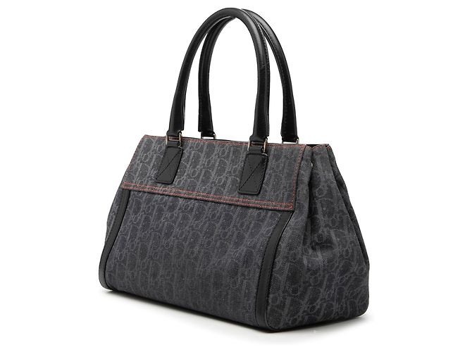 Borsa Diorissimo Trotter in denim blu con manico Flight - vista 2