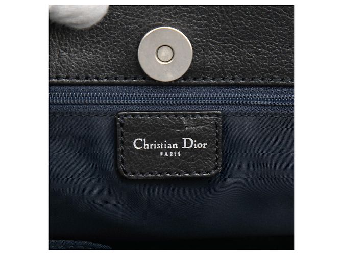 Borsa Diorissimo Trotter in denim blu con manico Flight - vista 5