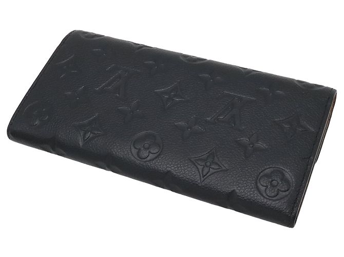 Louis Vuitton Monogram Empreinte Emilie Geldbörse Lang Black Schwarz - Ansicht 2