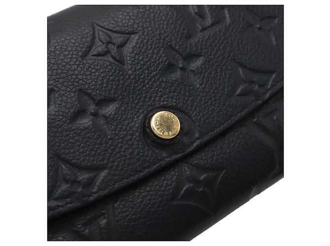Louis Vuitton Monogram Empreinte Emilie Geldbörse Lang Black Schwarz - Ansicht 6