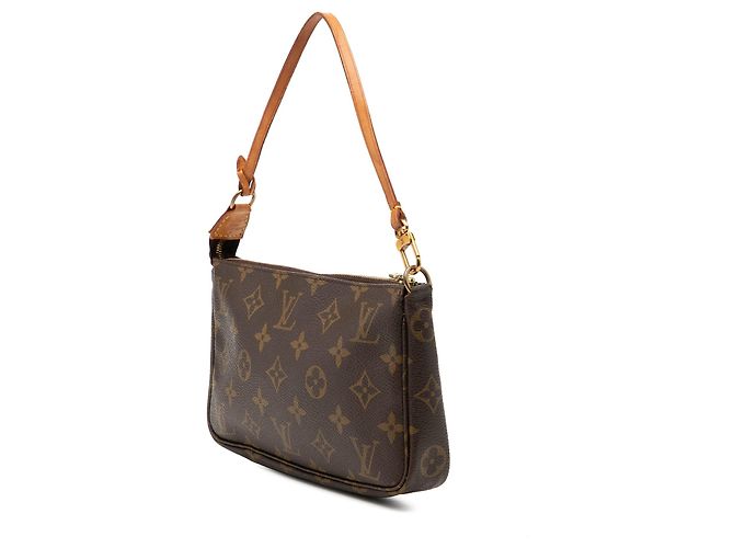 Borsa a tracolla Louis Vuitton Monogram Pochette Accessoires Marrone - vista 2