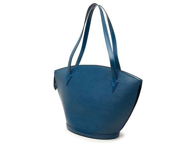 Borsa a tracolla Louis Vuitton Epi Saint Jacques GM blu con tracolla lunga - vista 2