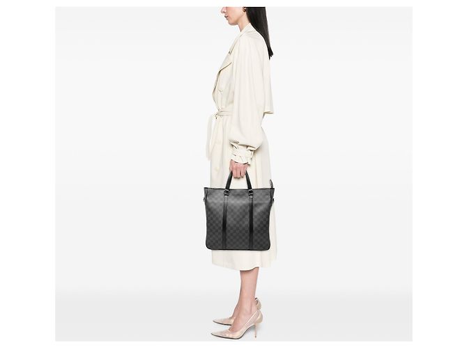 Sac Satchel Louis Vuitton Damier Graphite Tadao Noir - vue 7