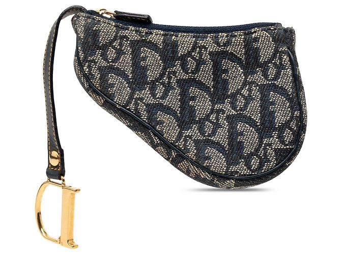 Diorissimo Trotter Saddle Münzbeutel in Blau Dior - Ansicht 2