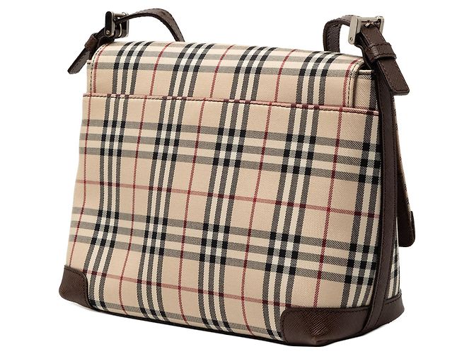 Borsa a tracolla Burberry House Check Canvas Beige - vista 2