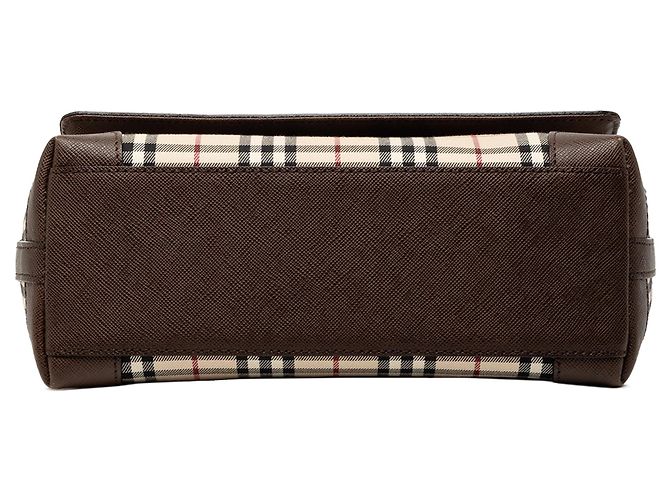 Borsa a tracolla Burberry House Check Canvas Beige - vista 3