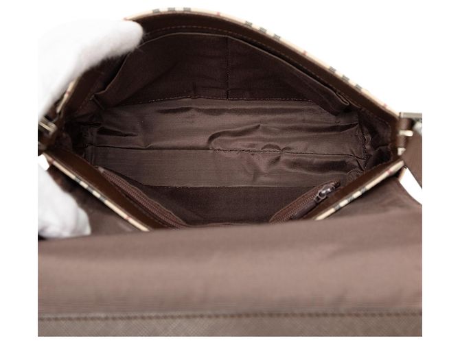 Borsa a tracolla Burberry House Check Canvas Beige - vista 4