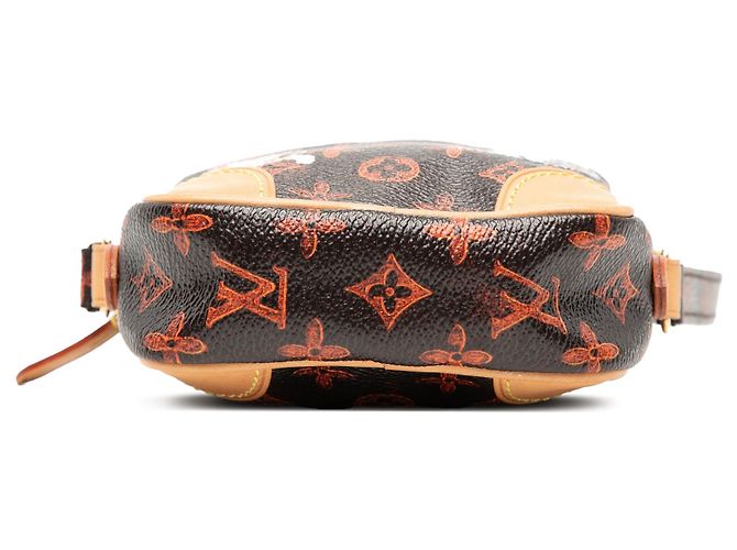 Borsa a tracolla Louis Vuitton Grace Coddington Catogram Paname PM Marrone - vista 3
