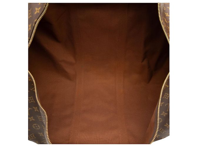 Borsa da viaggio Louis Vuitton Monogram Keepall Bandouliere 60 Marrone - vista 4