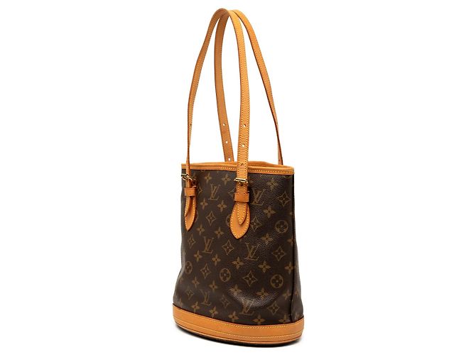 Petit Bucket Monogram Louis Vuitton Marrone - vista 2