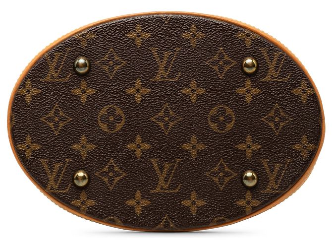 Petit Bucket Monogram Louis Vuitton Marrone - vista 3