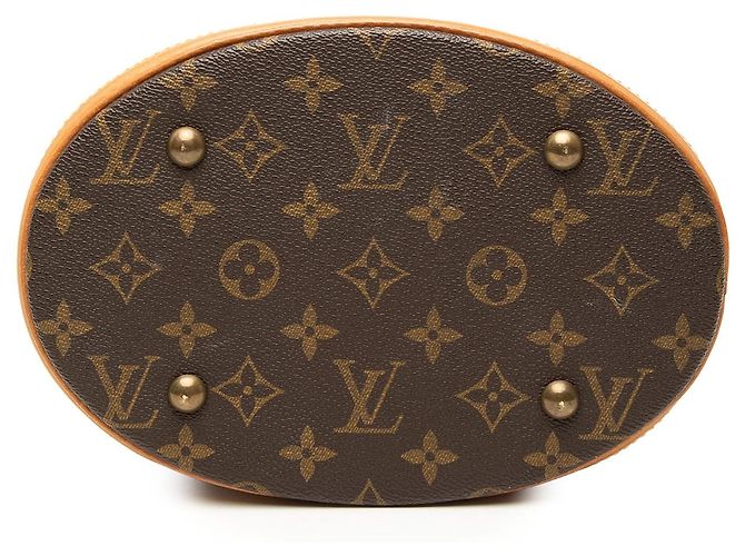 Louis Vuitton Monogram Petit Bucket Marrone - vista 3