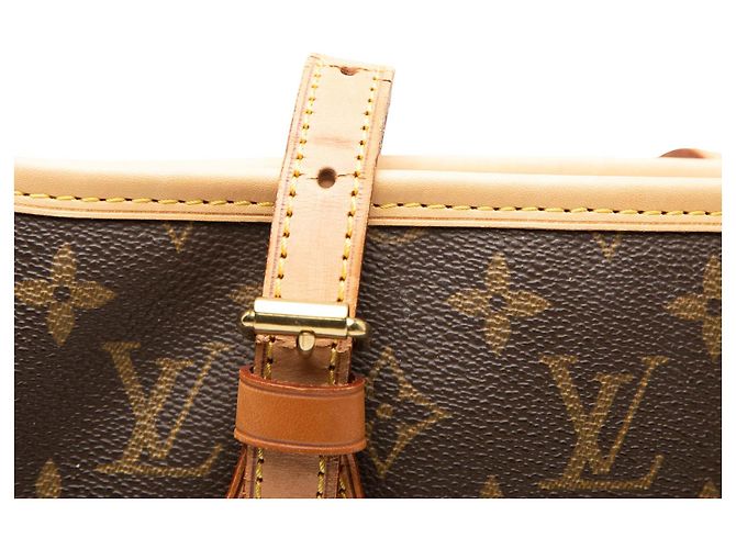 Louis Vuitton Monogram Petit Bucket Marrone - vista 5