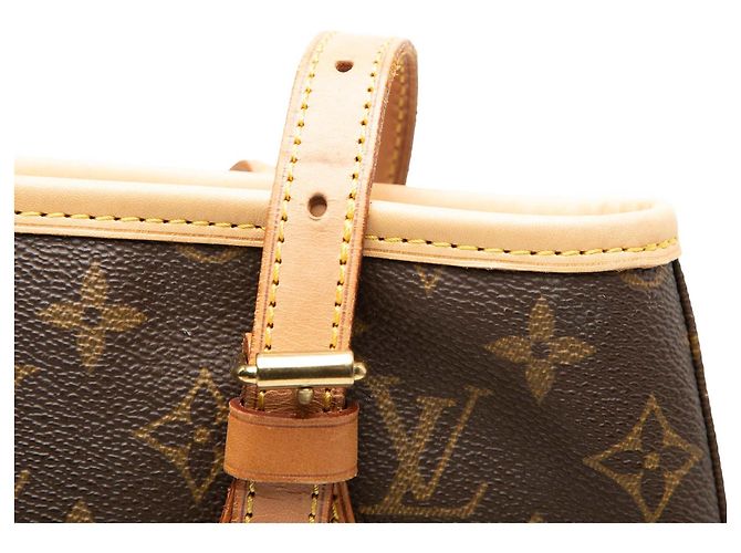 Louis Vuitton Monogram Petit Bucket Marrone - vista 6
