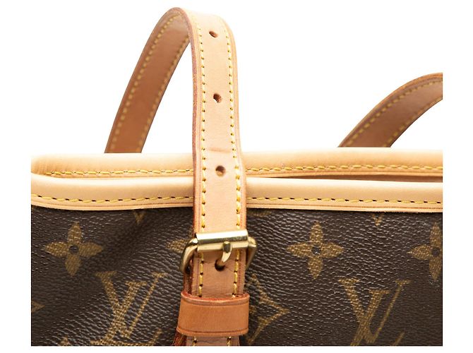 Louis Vuitton Monogram Petit Bucket Marrone - vista 7