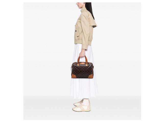 Borsa Satchel Louis Vuitton Monogram Retiro PM Marrone - vista 6