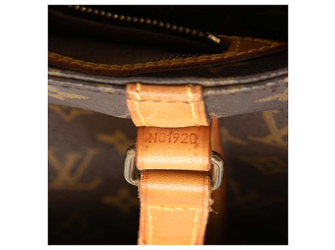 Borsa Shopping Tote Louis Vuitton Monogram Marrone - vista 7