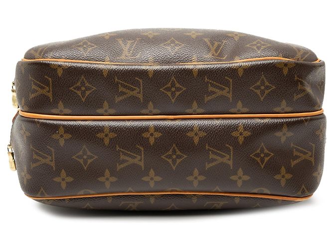 Borsa a tracolla Louis Vuitton Monogram Reporter PM Marrone - vista 3