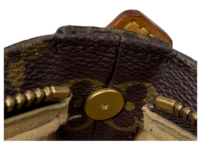 Borsa a tracolla Louis Vuitton Monogram Looping MM Marrone - vista 10
