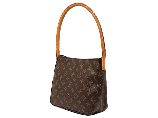 Borsa a tracolla Louis Vuitton Monogram Looping MM Marrone - vista 2
